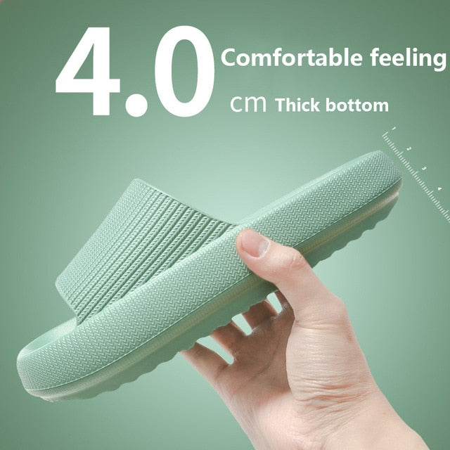 The New Thicker Comfortable Slippers For MenAnd Women Home BathroomBath CoupleThick Bottom Home Sandals And Slippers Summer Wear