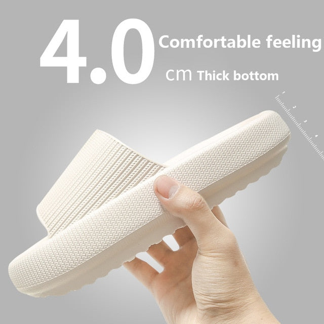 The New Thicker Comfortable Slippers For MenAnd Women Home BathroomBath CoupleThick Bottom Home Sandals And Slippers Summer Wear