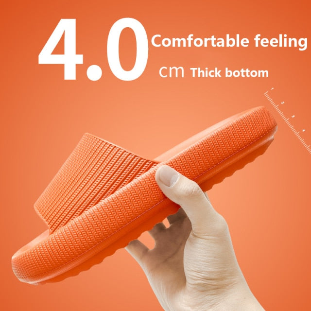 The New Thicker Comfortable Slippers For MenAnd Women Home BathroomBath CoupleThick Bottom Home Sandals And Slippers Summer Wear