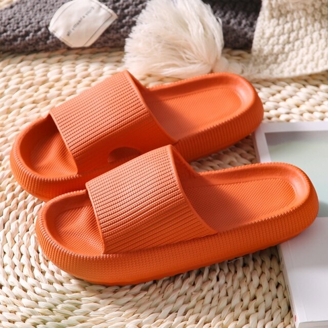 slip Sandals Thick Sole House Slippers Bathroom  Summer Beach Sandal Slipper