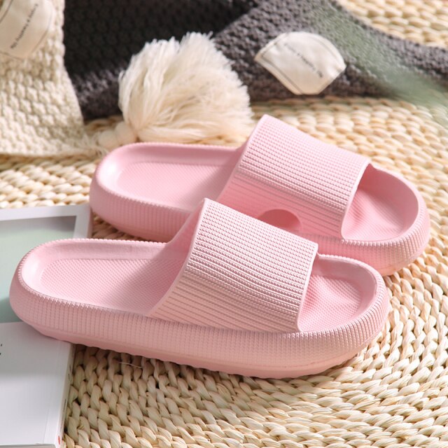 slip Sandals Thick Sole House Slippers Bathroom  Summer Beach Sandal Slipper