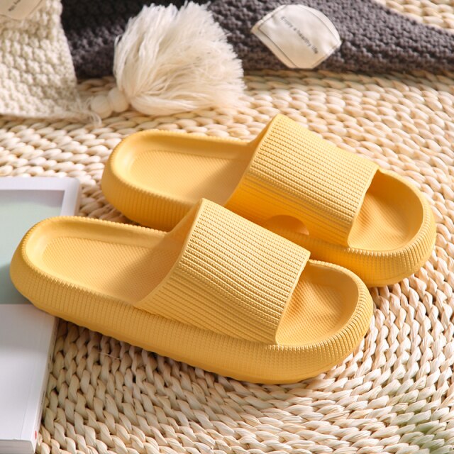 slip Sandals Thick Sole House Slippers Bathroom  Summer Beach Sandal Slipper